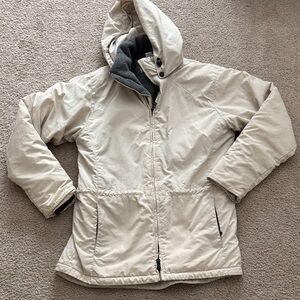 Eddie Bauer Women’s Cream Winter Jacket size small